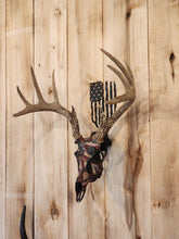 Load image into Gallery viewer, Tattered American Flag skull hanger
