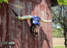 Load image into Gallery viewer, 58&quot; American Flag dipped Longhorn
